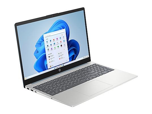 Portátil - HP 15-FD1023NS, 15,6" Full HD, Intel® Core™ Ultra 7 155H, 16 GB RAM, 512 GB SSD, Intel® Arc Graphics, Windows 11 Home, Plata natural