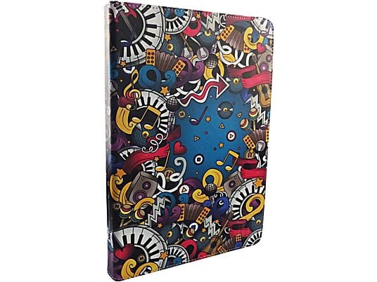 Funda tablet - Maillon Technologique MTKEYUSBMUS, Para tablet de 9.7” a 11”, Con teclado, Tipo libro, Universal, Multicolor