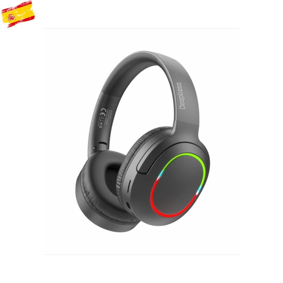 DeepBass R19 Headphones Bluetooth Wireless, TF Card | FM | Aux Audio
